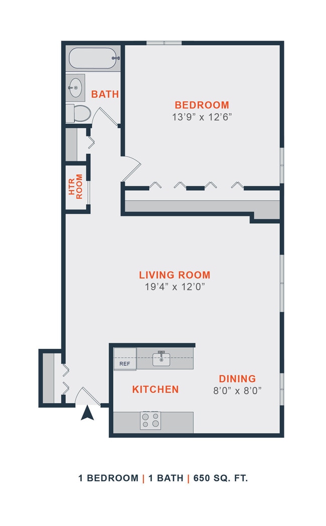 Floorplan - Pine Manor Apartments