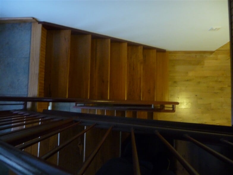 stairwell looking downward - 21 James Ave