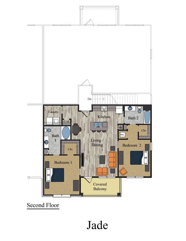 Floorplan - Meridian Park Apartments