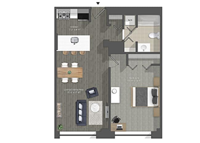 Floorplan - Walnut Street Apartments