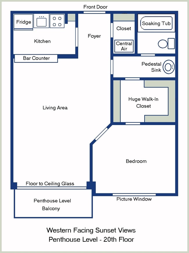 1BR/1BA - Presidential Towers