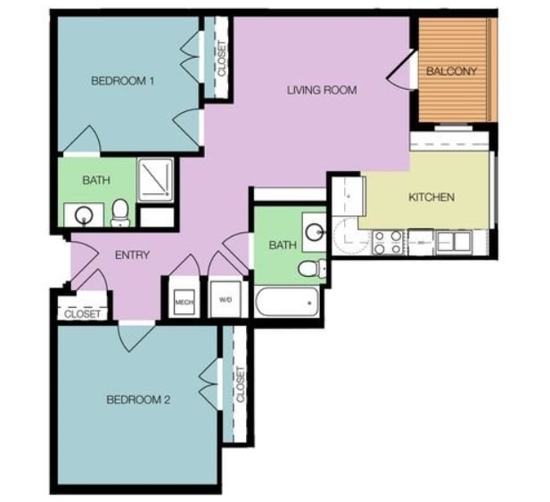 2BD2BA 884 - Terrace at the Masonry