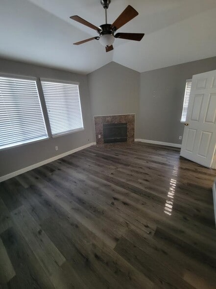 Primary bedroom with fireplace - 24514 McBean Pky