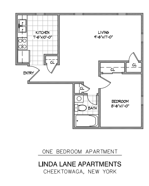 1BR/1BA - Linda Lane Apartments