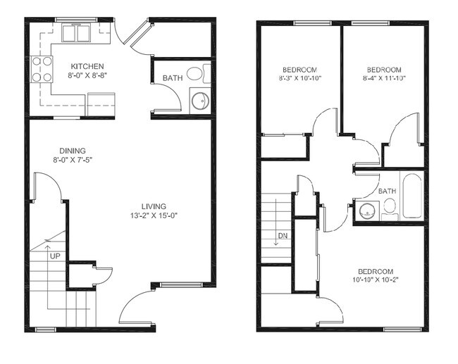3BR/1.5BA - Elm Creek Apartments