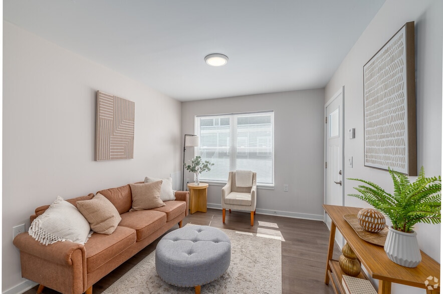 Unit 1 - 1BR, 1BA - 559SF - Living Room - 89th Rising