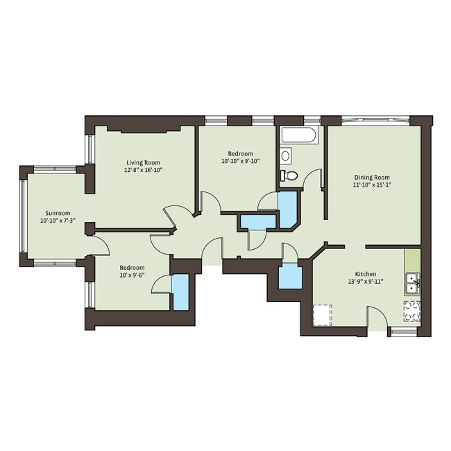 Floorplan - 5416 S. Woodlawn Avenue