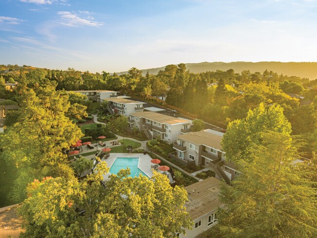 Aerial view of Pleasanton Heights Apartments - Pleasanton Heights