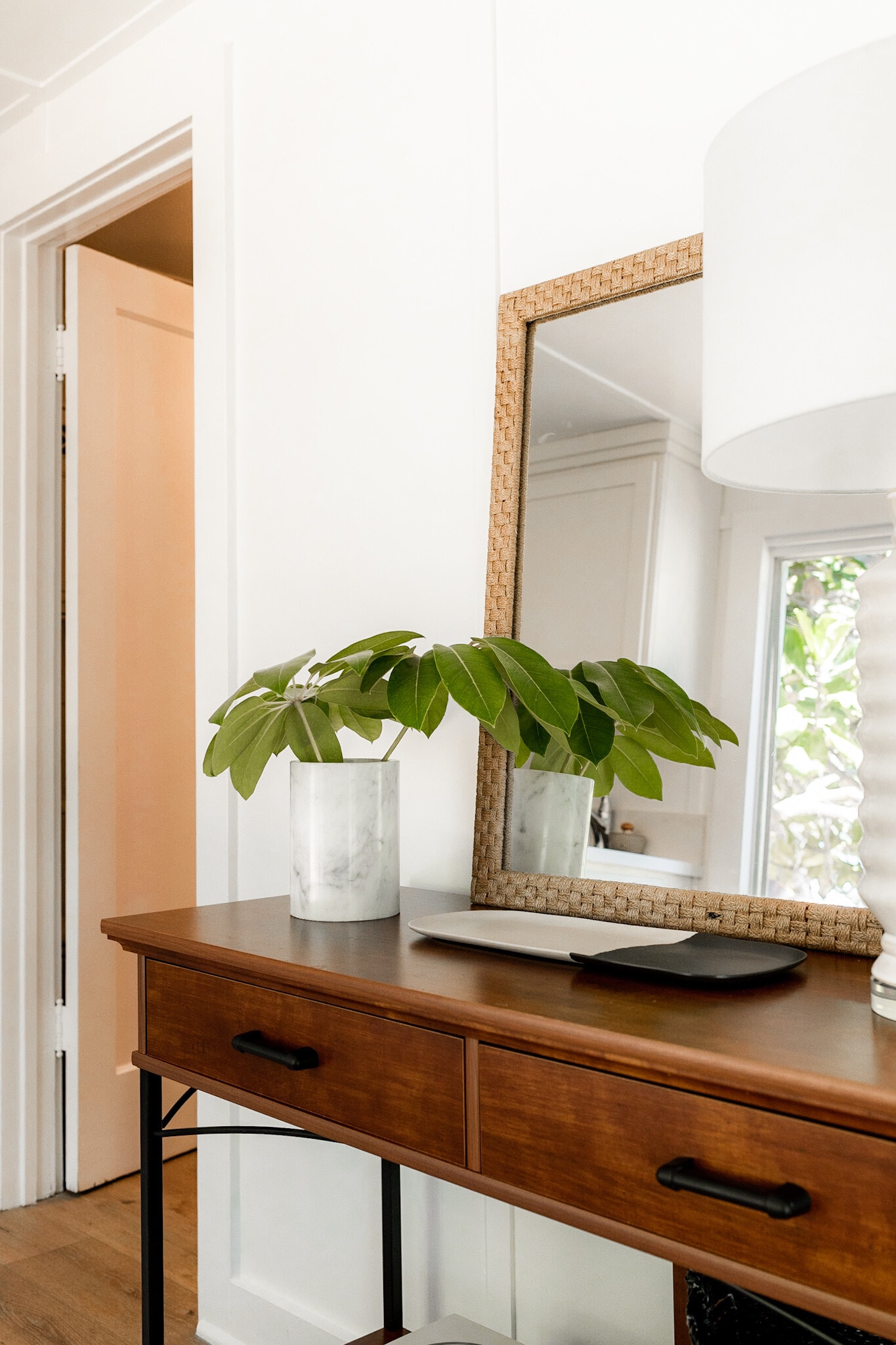 entry table on your left as you walk in - 9457 El Tejado Rd