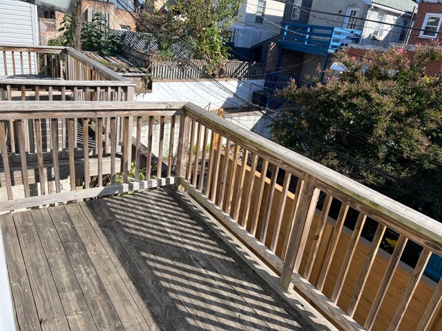 Private deck off 2nd floor bedroom - 217 S Regester St