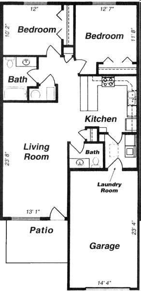 2BR/1.5BA - Apple Blossom Carriage Homes