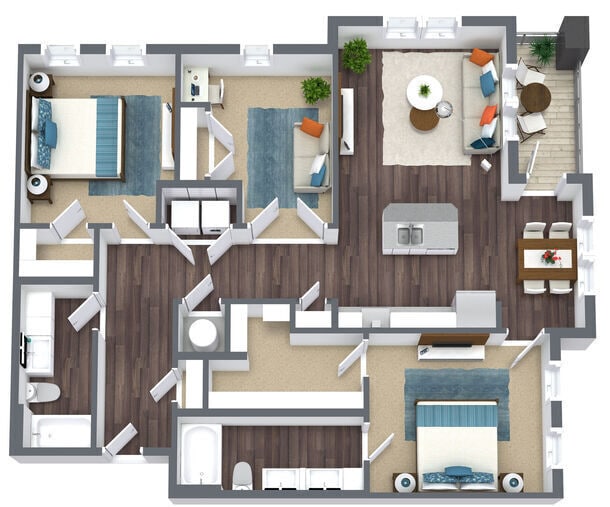 Floorplan - The Villas at Trevi Village