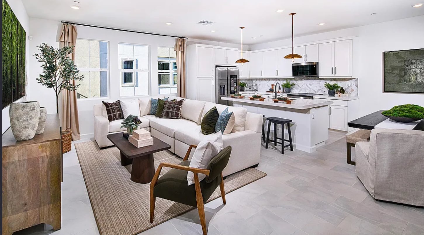 Rendering of living room - 438 Caliper Way