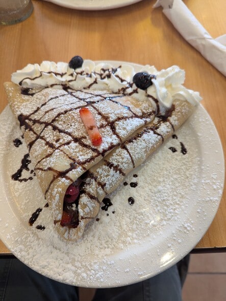 Incredible crepes from Fenton Cafe - 575 Thayer Ave