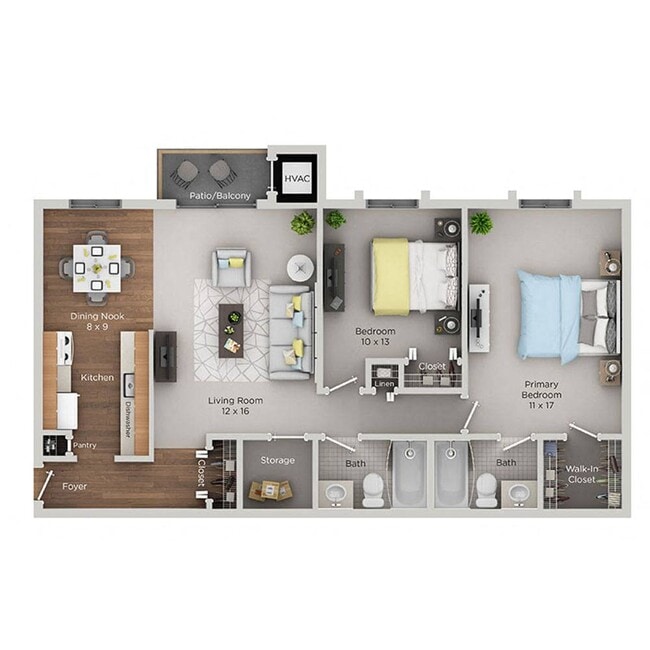 Floorplan - Merriman Woods Apartments