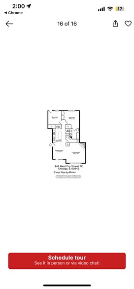 floor plan - 946 W Fry St
