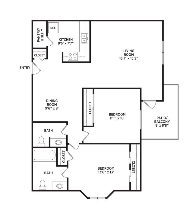 Floorplan - Arbor Glen Apartments