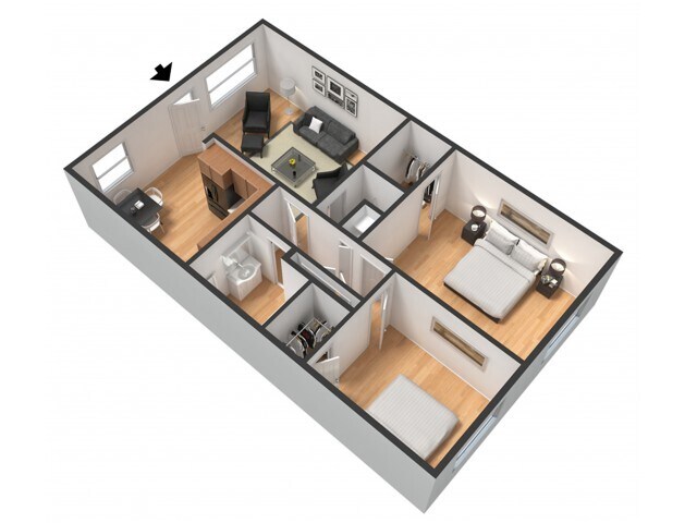 2 Bedroom 1 Bath - Fairway Tulsa