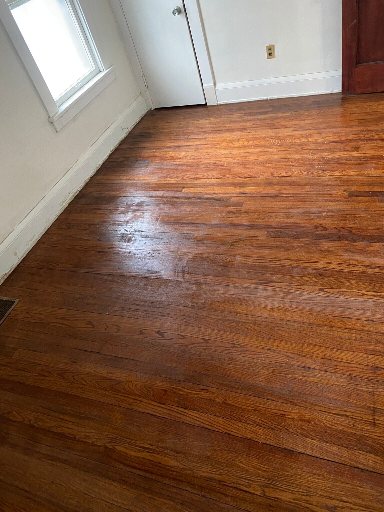 bedroom newly refinished floors - 2041 Elbur Ave