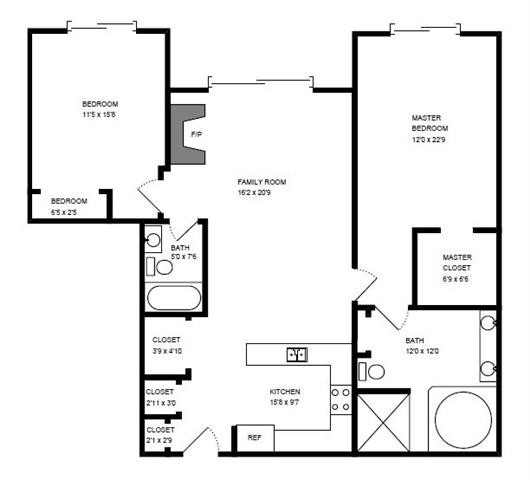 Floorplan - 4651 N Greenview