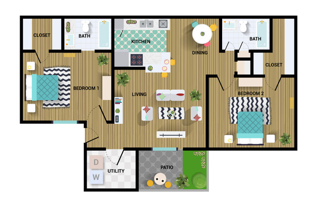 Floorplan - Villa Nueva Apartments