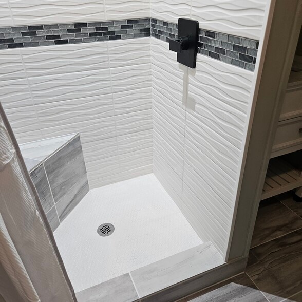 Tile shower - 811 Tyler St