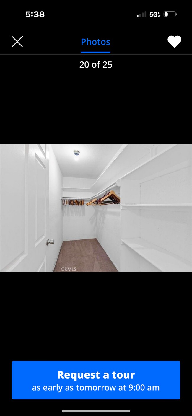 Walk in closet - 1355 N Sierra Bonita Ave