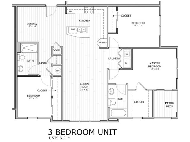 Floorplan - Coryell Commons