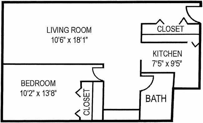 1BR/1BA - Ambassador