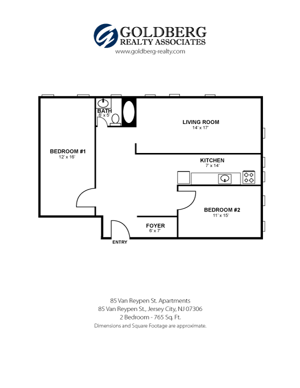 Floorplan - 85 Van Reypen Street Apts