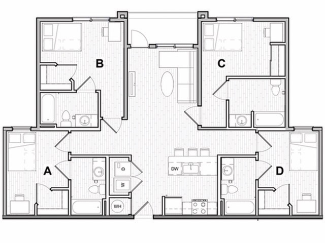 4x4 Balcony B - Student | Uncommon Wilmington