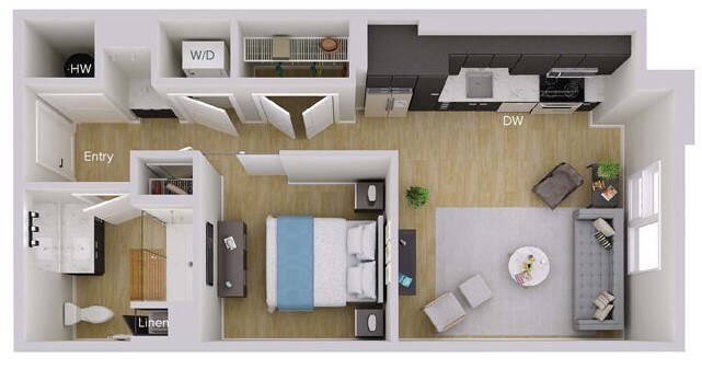 Floorplan - Foster on the Park Apartments