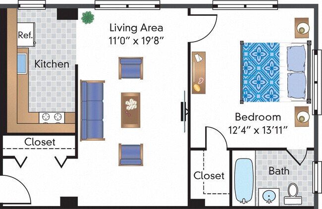 Floorplan - The Shelburne Apartments