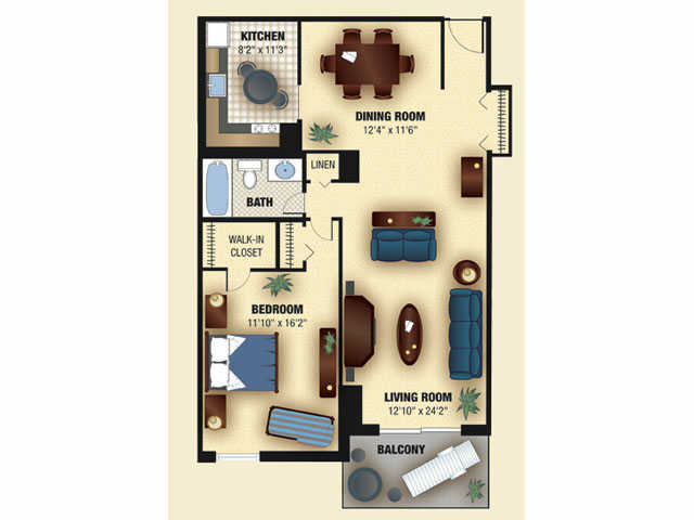 Floorplan The Dupont - Highland House West