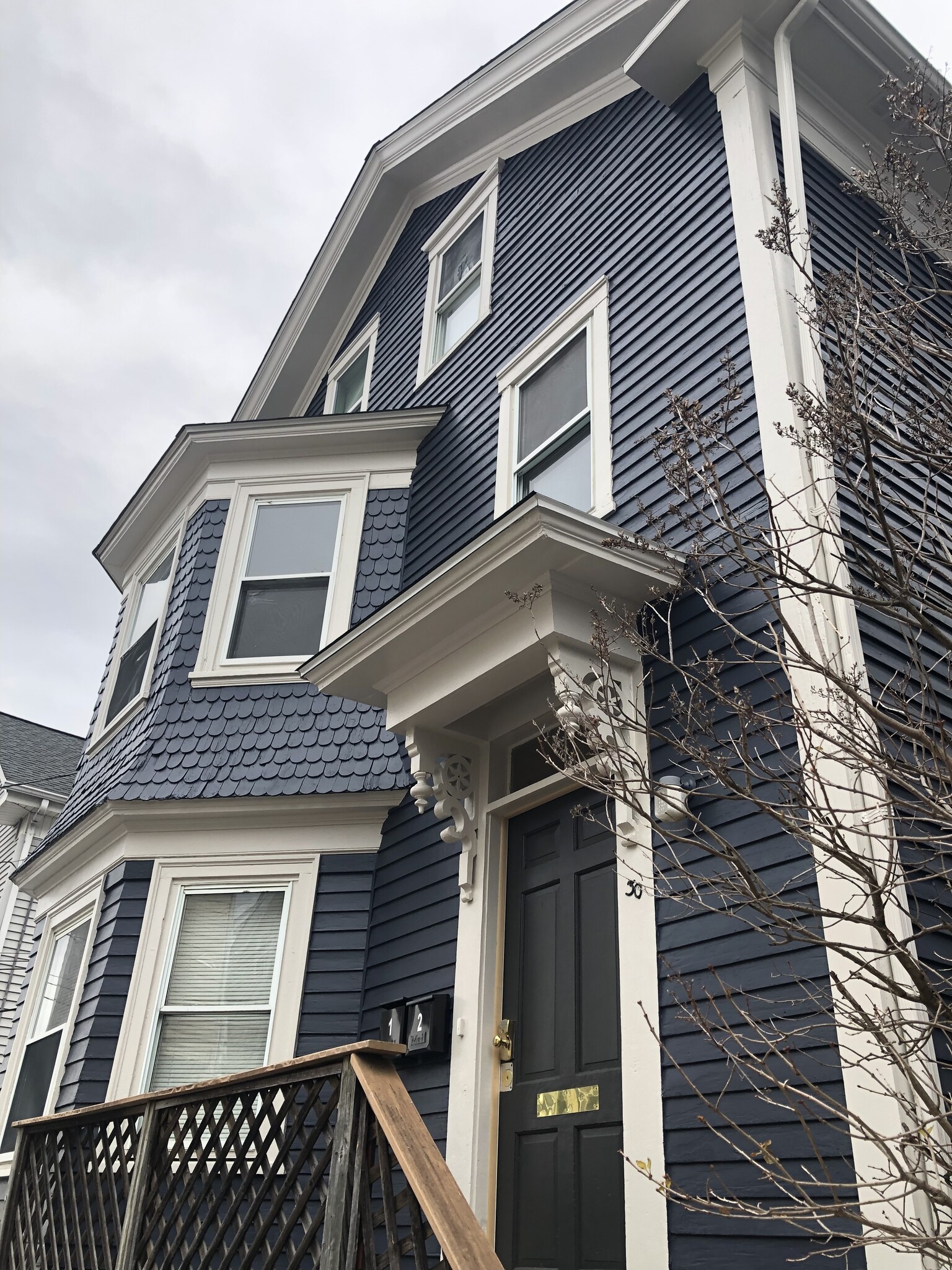 Front of house—apartment is on first floor but raised above street level; upper level owner occupied - 30 Royal St