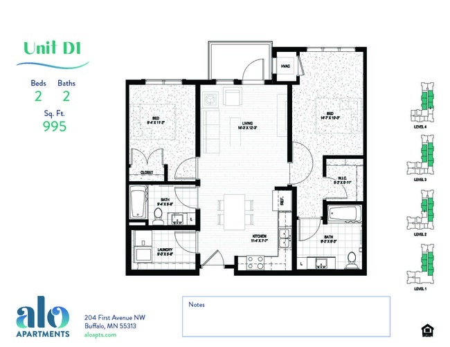 Floorplan - Alo Apartments