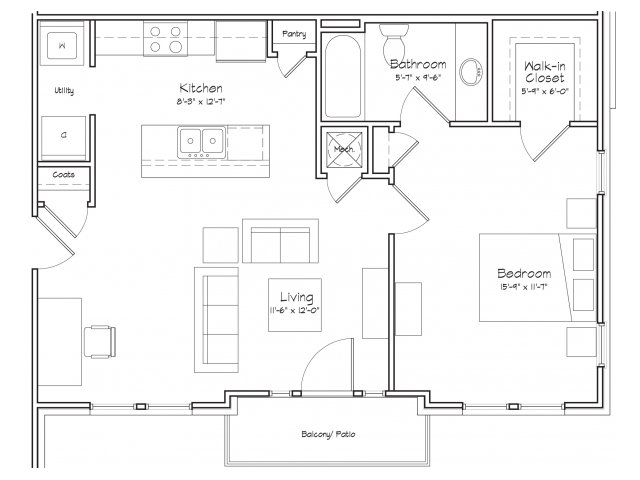 alpha-mill-apartments-floor-plan-1X1-A5 - Alpha Mill