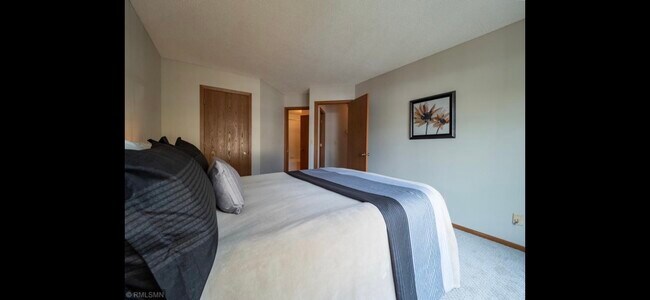 Primary bedroom, walk in closet, attached to bathroom - 10918 Quebec Ave S