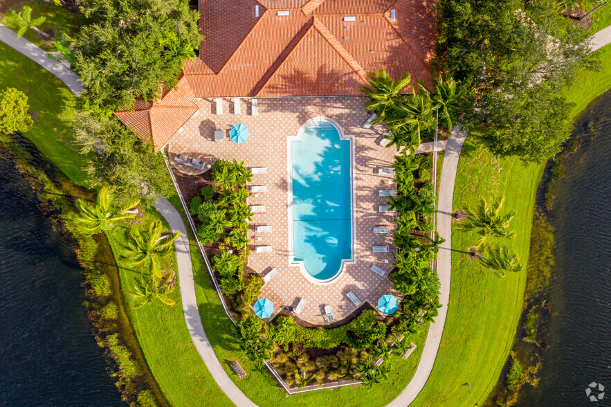 Aerial Pool View - Bay Breeze Villas