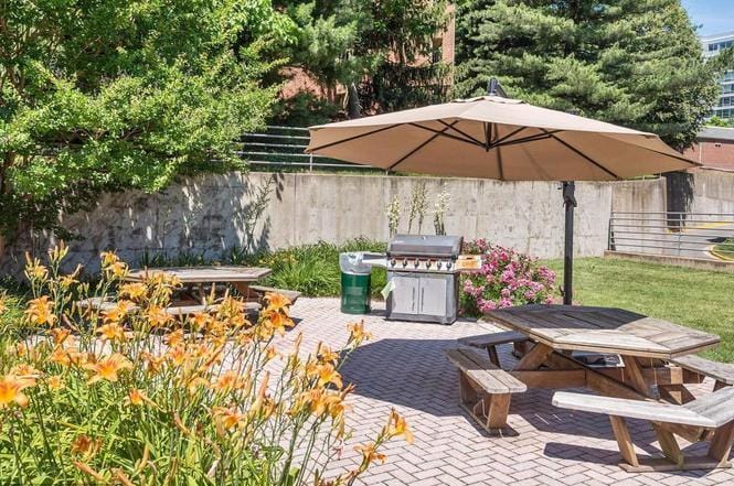 Grilling area on property - 2100 Langston Blvd