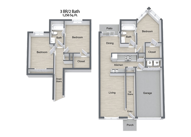 Floorplan - Beckley Townhomes