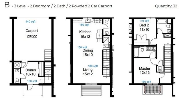 Two Bedroom Floorplan - Sofia’s Place