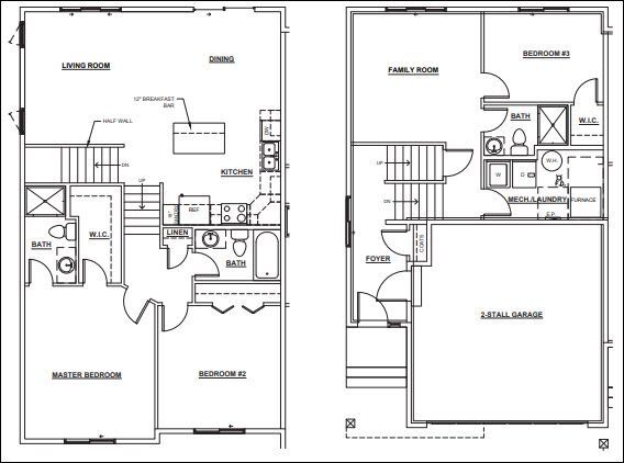 Floorplan - Cottagewood Townhomes