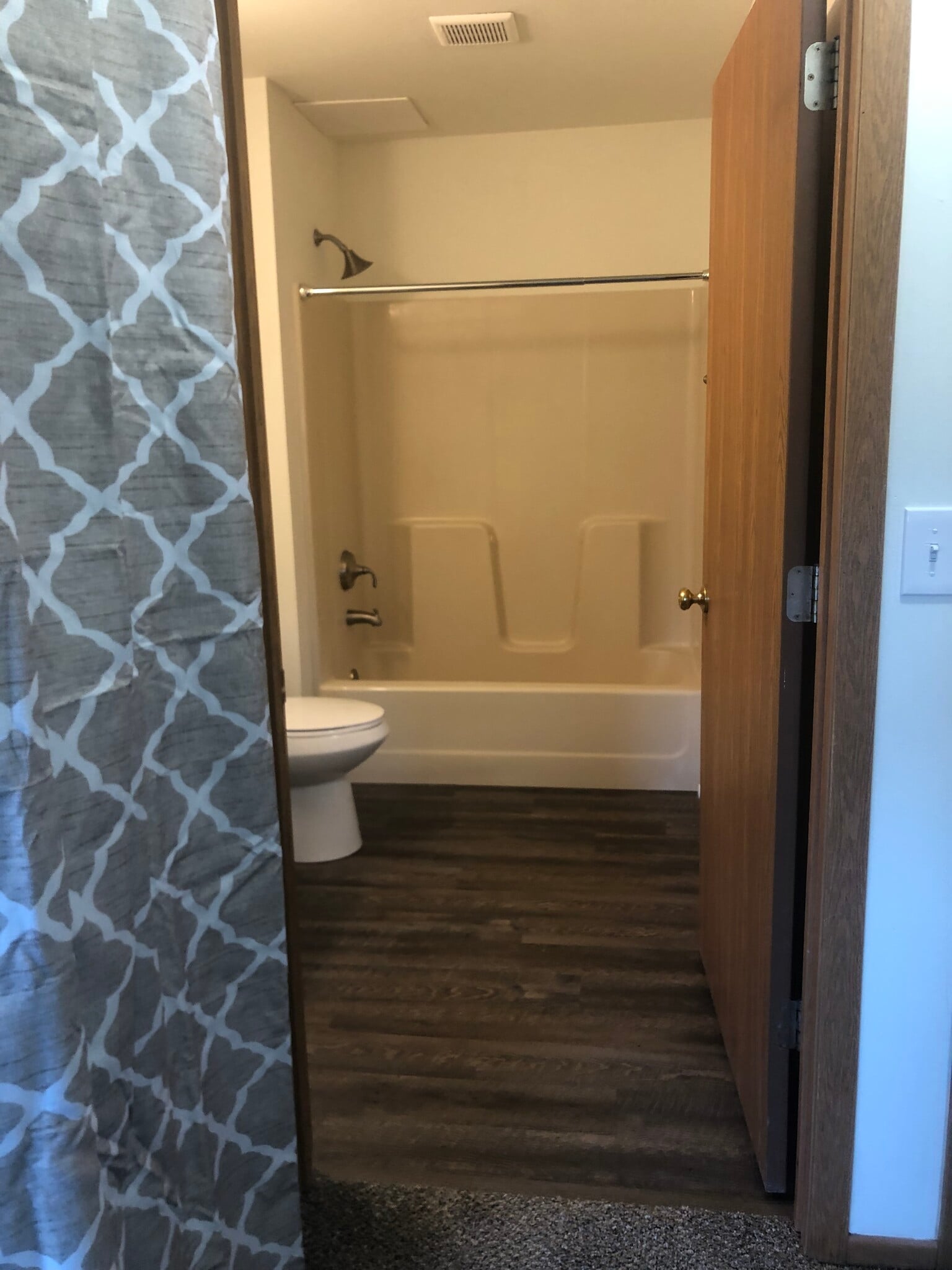 New plank flooring and toilet - 142 Wolf Run