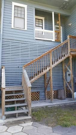 Separate stairs to balcony & front door. - 2163 Post Street