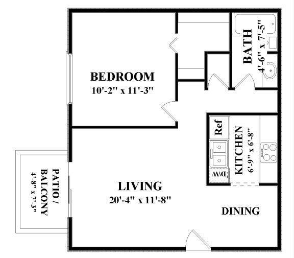 Floorplan - Coulter Landing Apartments