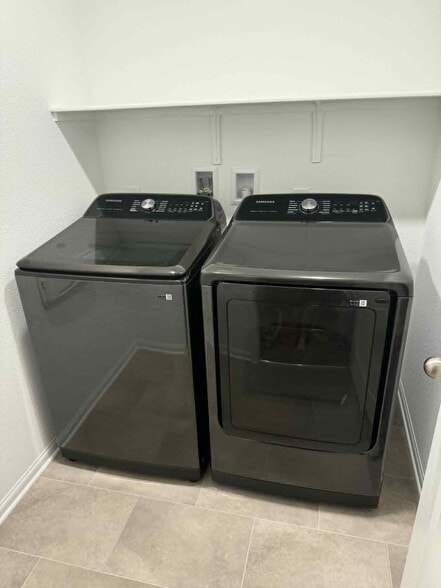 complete laundry laundry room with new washer and dryer - 5924 Tomsik St