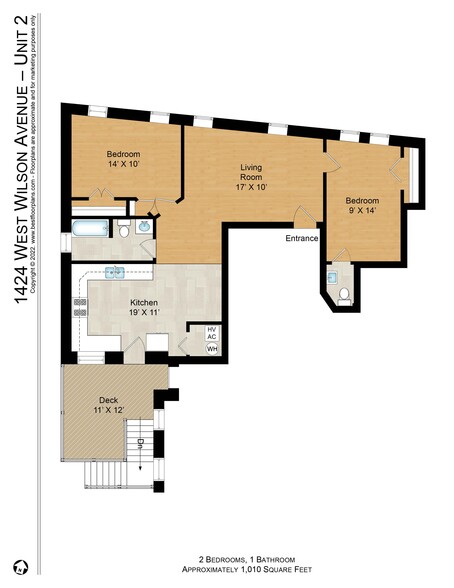 Floorplan - 1424 W Wilson Ave