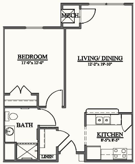 1BR/1BA - Cranbrook Terrace - Senior Community