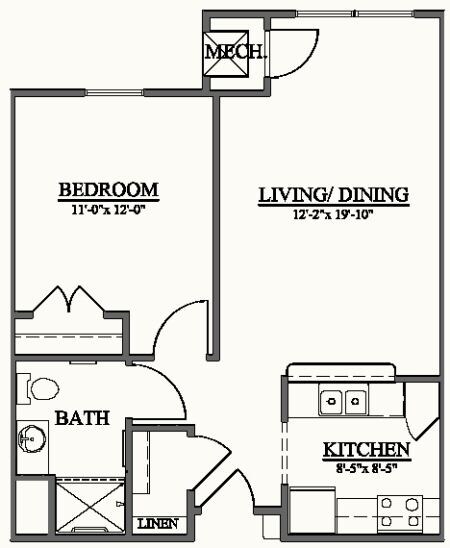 1BR/1BA - Cranbrook Terrace - Senior Community